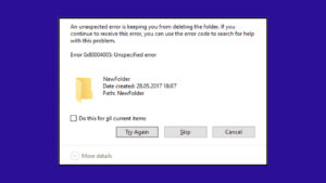 Mengatasi Error 0x80004005: Unspecified Error di Windows